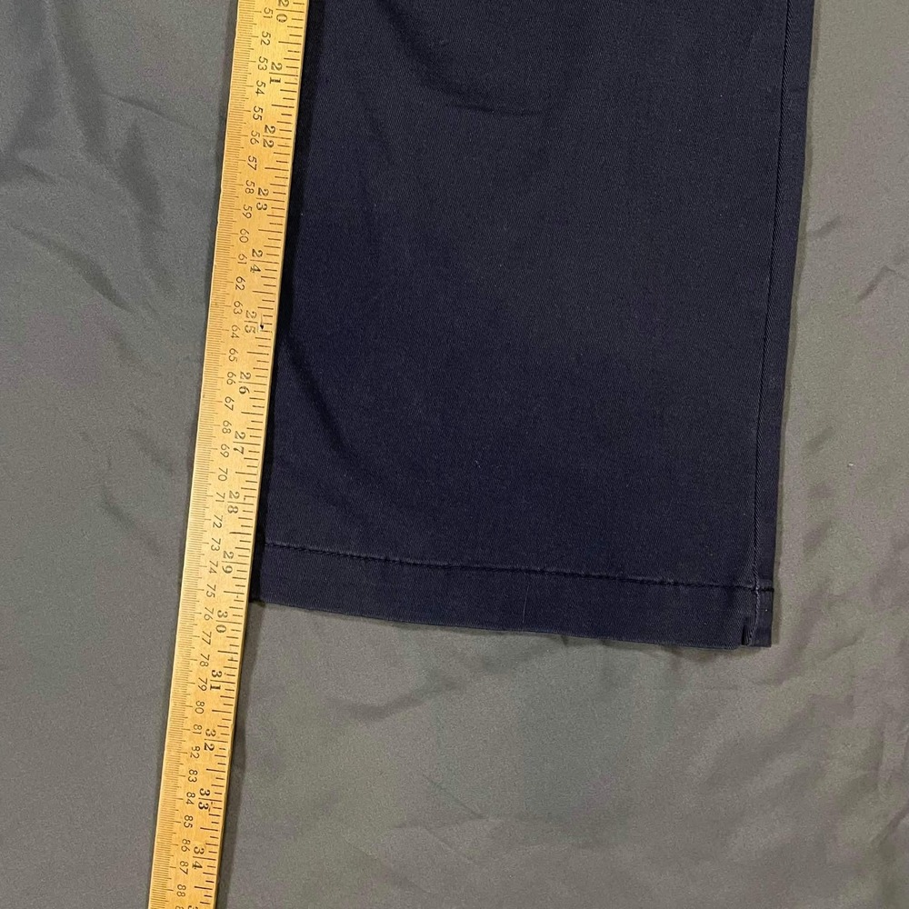 Aeropostale Classic Navy Blue Chino Pants Womens Size 12 Short Straight Leg - Picture 6 of 7